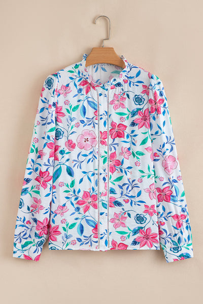 Lightweight Women's Floral Print Blouse - Casual Spring & Summer Top for Effortless Everyday Style