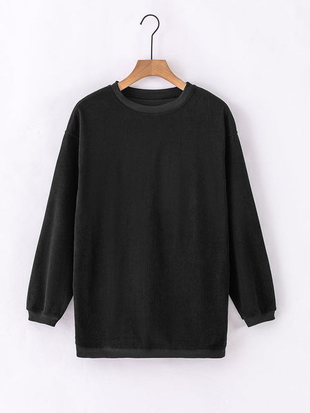 Cozy Casual Panel Solid Color Classic Blouse - Bishop Shirt Closed Scoop Queen Anne Blouse