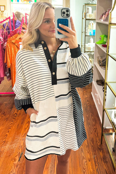 Elegant Women's Striped Midi Dress in Soft Cotton - Flattering A-Line Fit for Casual Summer Outings and Events