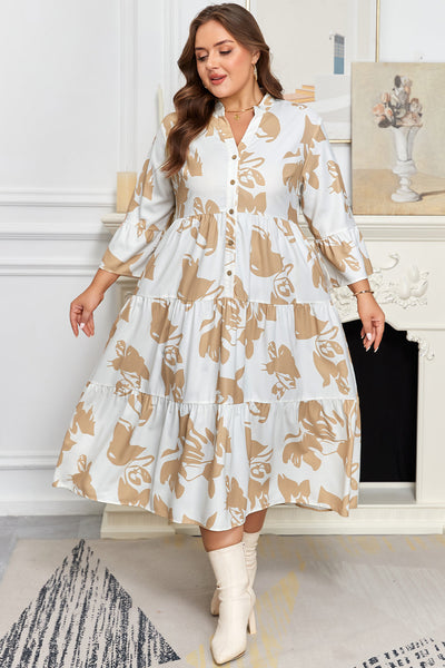 Plus Size Women‚Äôs Floral Maxi Dress Elegant Summer Style with Flattering Fit and Soft, Comfortable Fabric