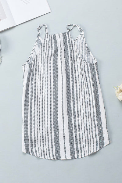 Stylish V-Neck Tank Tops with Printed Design