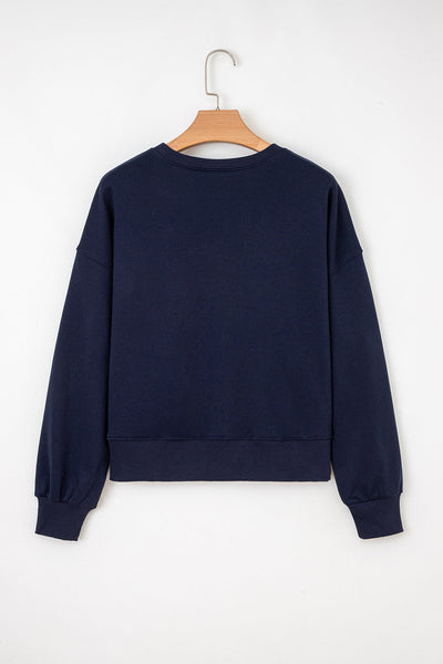 Chic Women's Game Day Sweatshirt in Cozy Fabric, Relaxed Fit, Ideal for Sports Events and Casual Outings