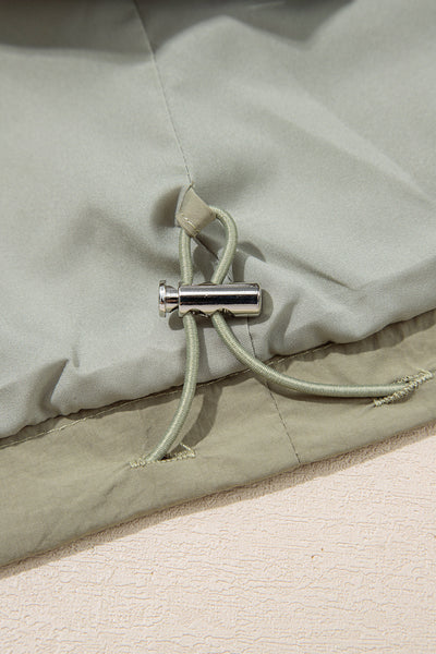 Olive Green Women's Hooded Utility Jacket - Casual Comfort with Functional Pockets for Effortless Everyday Style