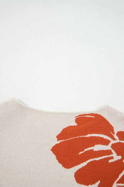 Cozy Women's Floral Sweater in Soft Pastels - Perfect for Everyday Wear and Seasonal Layering in a Comfortable Fit