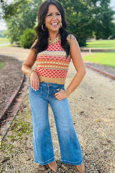 Chic Sky Blue Women's Casual Jeans with Button Tabs & Pockets for Effortless Style, Comfort, and Everyday Wear