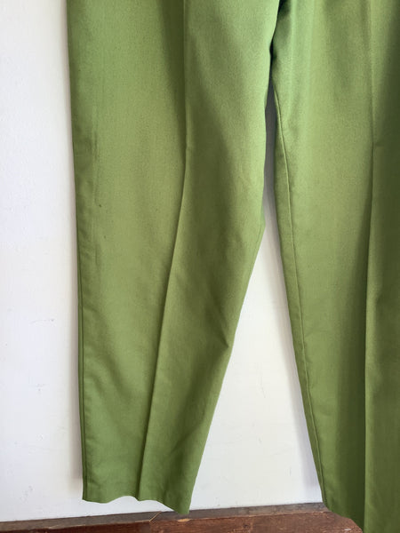 Vintage High-Waisted Green Trouser