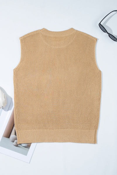 Stylish Women's Soft Pastel Knit Vest  Chic Layering Essential for Effortless Fall Outfits and Seasonal Trends