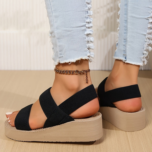 Women's Criss-Cross Wedge Sandals