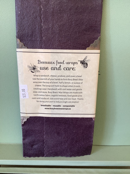 Busy Bree’s Wax Wraps Large and Small Pack