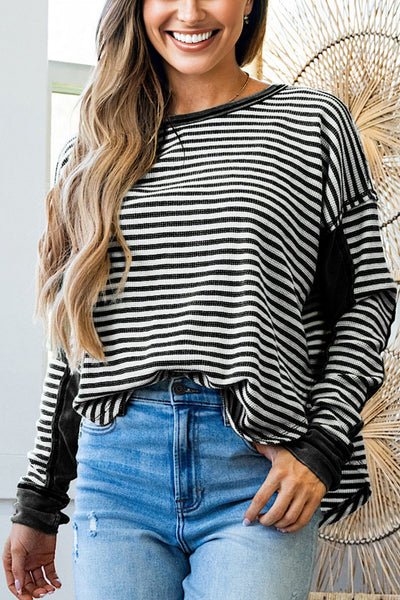 Soft Beige Cozy Women's Thermal Knit Pullover Sweater - Relaxed Fit for Ultimate Comfort and Chic Style