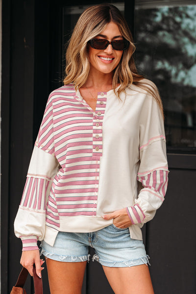 Vibrant Women's Patchwork Blouse - Stylish Casual Top with Relaxed Fit for Effortless Everyday Elegance