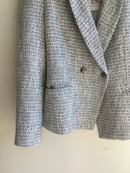 Le Chateau Tweed Black&White&Silver Blazer