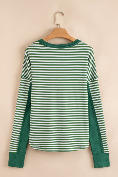 Trendy Women's Striped Long Sleeve Top - Casual Fit for Everyday Layering in Versatile Colors and Styles