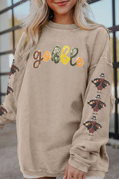 Women's Cozy Thanksgiving Graphic Sweatshirt - Soft Autumn Style, Perfect Fit for Festive Holiday Gatherings made for easy styling and wardrobe