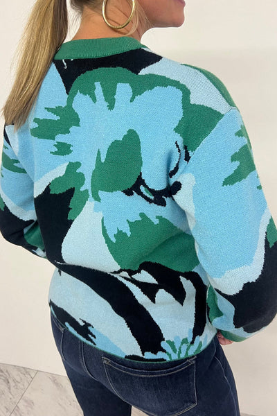Chic Women's Green Hollis Sweater - Cozy Knit Pullover with Relaxed Fit for Effortless Casual Style