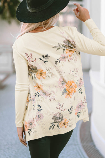 Stylish Batwing Sleeve Lightweight Printed Cardigan
