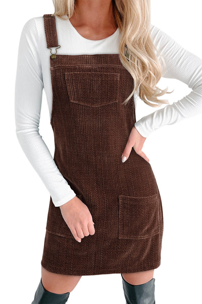 Chic Coffee-Colored Women's Dress with Flattering Fit and Versatile Style for Any Occasion