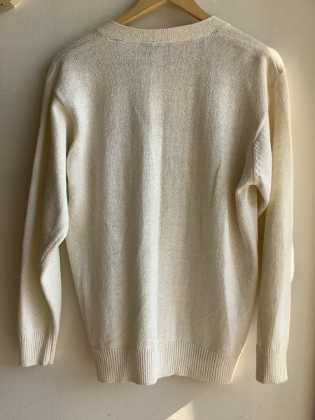 Vintage Collection Internationale Embellished Cream Cardigan