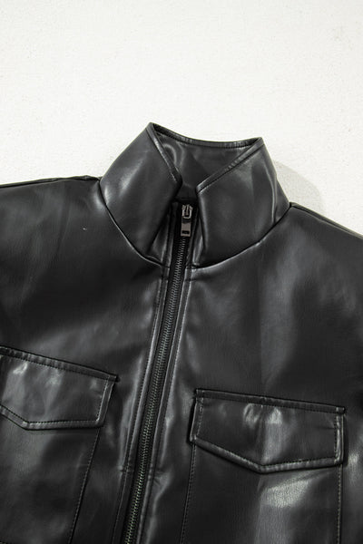 Trendy Black Faux Leather Vest for Women - Chic Layering Essential for Stylish Outfits and Everyday Fashion