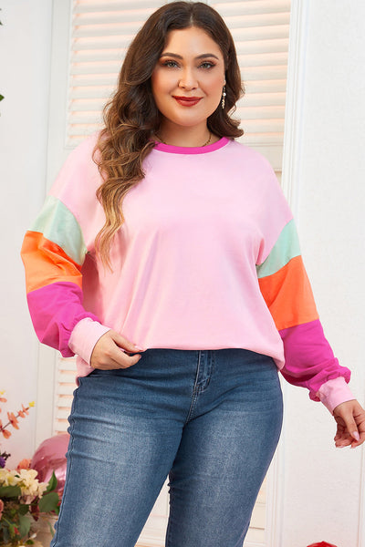Stylish Plus Size Women's Long Sleeve Top Comfortable, Everyday Essential in Trendy Design and Flattering Fit