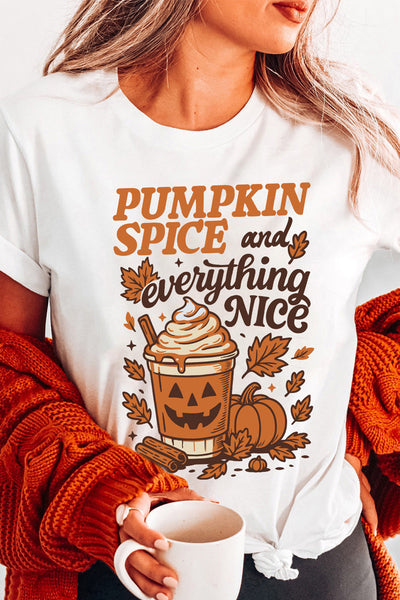 Women's Pumpkin Spice Cotton-Blend Graphic Tee