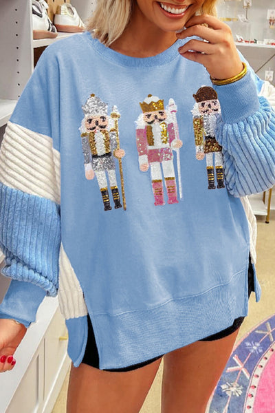 Cozy Women's Christmas Graphic Sweatshirt - Festive Holiday Design, Casual Fit for Winter Celebrations and Parties