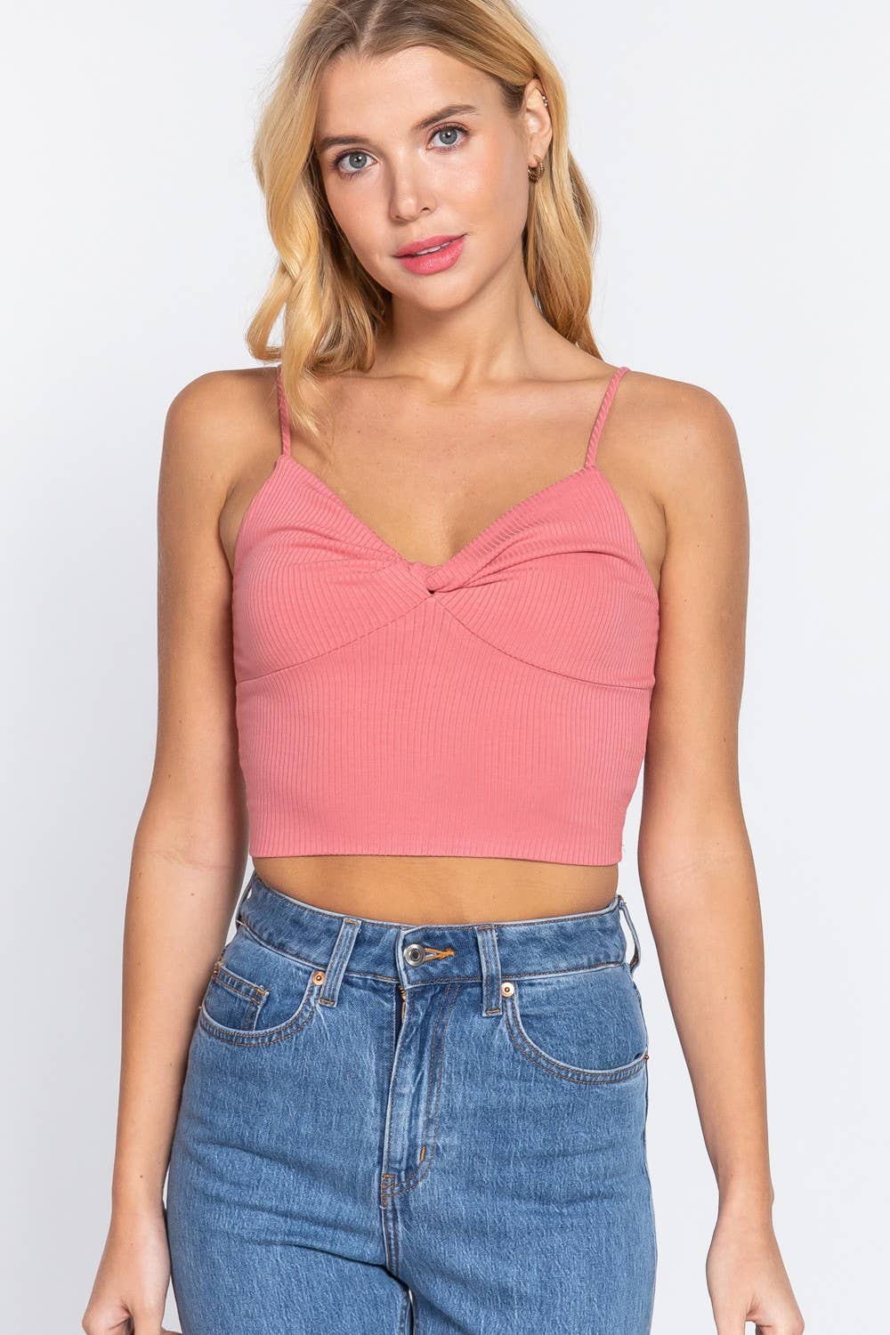 Bust Twisted Cami Crop Top