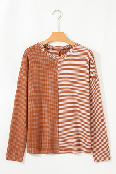 Chic Khaki Women's Top - Comfortable Everyday Wear, Versatile Casual Style for Effortless Fashion