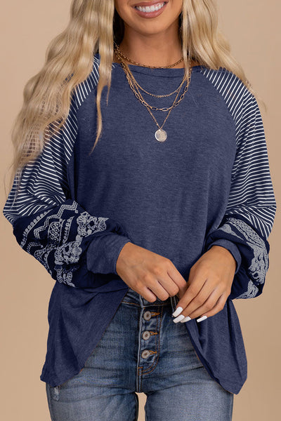 Vibrant Women's Raglan Sleeve Tops - Comfortable Casual Shirts for Effortless Everyday Style and Versatile Outfits