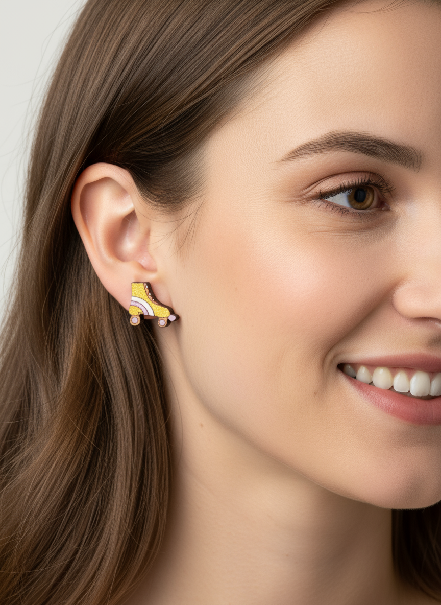 Sick Chick Gold Roller Skate Studs #35