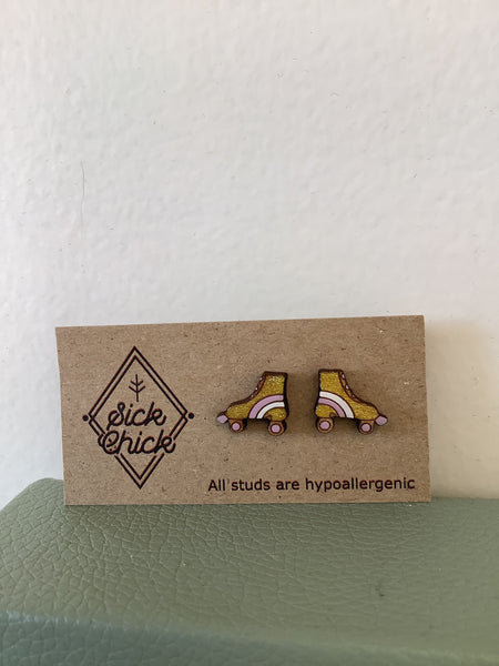 Sick Chick Gold Roller Skate Studs #35