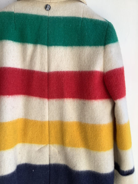 Vintage Hudson Bay Company Point Blanket Coat- Made In Canada
