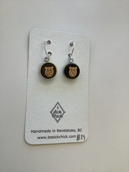 Bear Dangle Earrings - Sick Chick (Revelstoke, BC)
