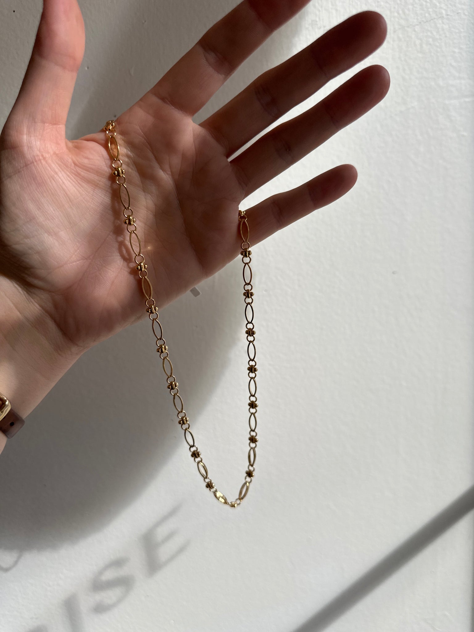 Standout Boutique 14k Gold Bond Flower Chain Necklace