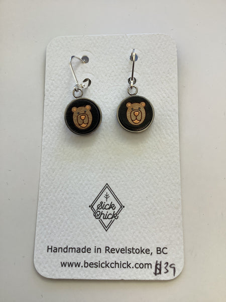 Bear Dangle Earrings - Sick Chick (Revelstoke, BC)