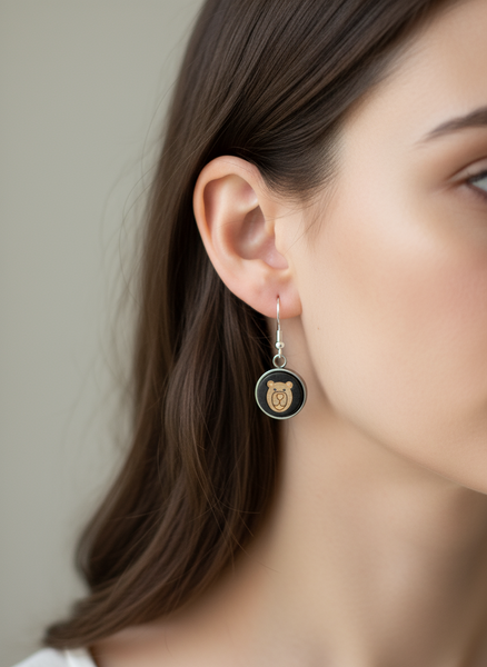 Bear Dangle Earrings - Sick Chick (Revelstoke, BC)