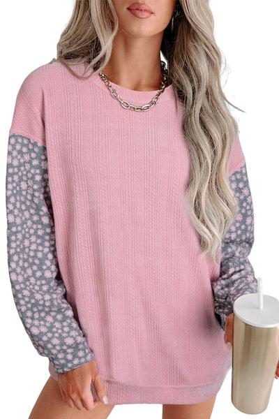 Soft Pink Women's Sweatshirt - Cozy Casual Style for Everyday Comfort and Effortless Chic Fashion