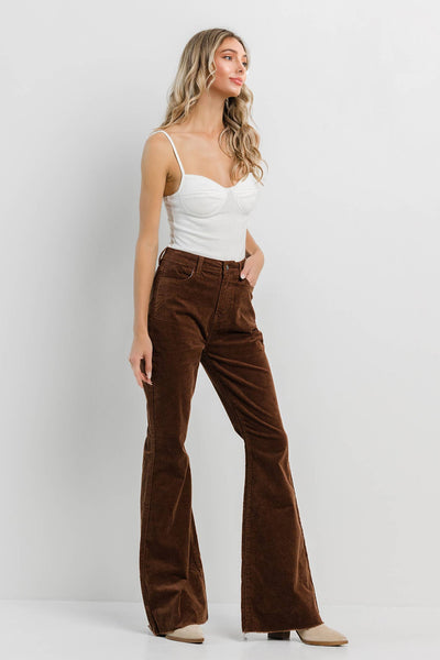 Brown Corduroy Flare