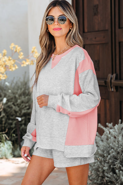 Stylish Women's Soft Cotton Pullover and Shorts Set - Ideal for Casual Summer Outings and Relaxed Lounging