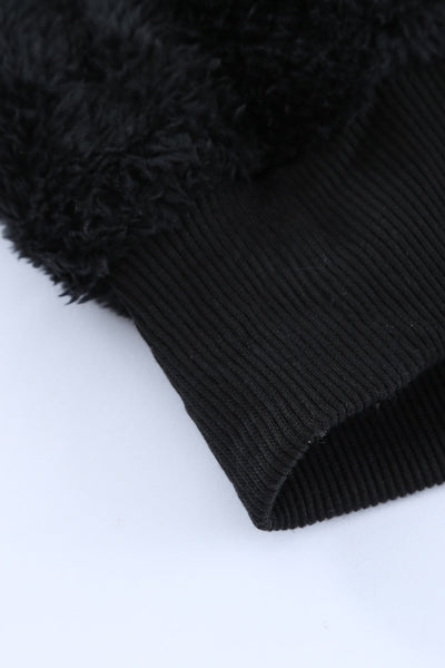 Stylish Women's Cozy Black Hoodie - Warm Pullover with Relaxed Fit for Casual Everyday Comfort
