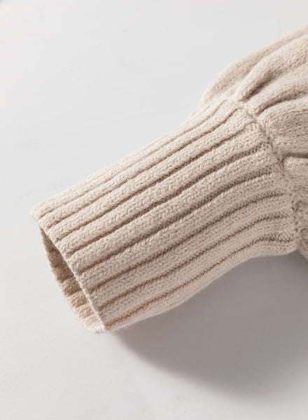 Chic Beige Long Knit Cardigan for Women - Open Front, Relaxed Fit, Stylish Layering Piece with Convenient Side Pockets