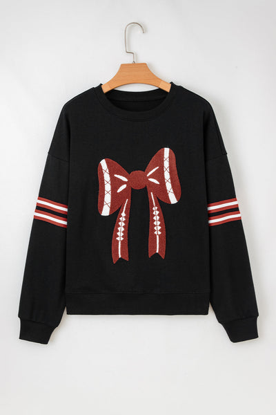 Trendy Women's Black Graphic Sweatshirt - Cozy Style with Unique Artwork for Everyday Comfort and Fashion