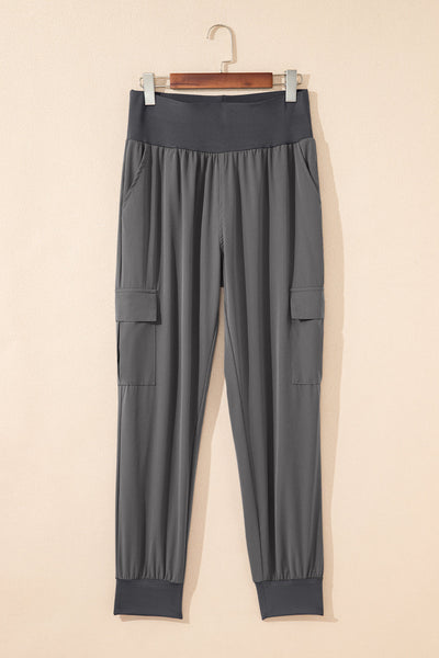 Trendy Olive Green Women's Cargo Jogger Pants - Comfortable, Stylish Fit with Utility Pockets for Casual Chic Looks