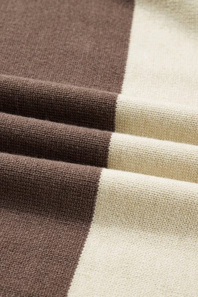 Cozy Women's Color Block Knit Sweater - Stylish Fall and Winter Essential for Effortless Warmth and Comfort