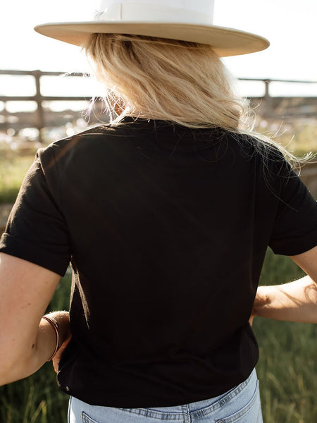 MAMA Leopard Lightning Black Graphic Tee