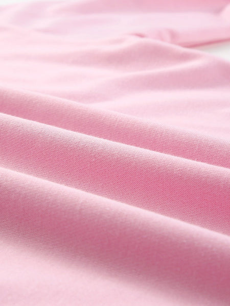 Cozy Pink Crew Neck Long Sleeve Sweatshirt