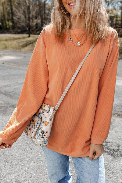 Trendy Oversized Women's Sweatshirt in Soft Cotton Blend - Cozy Casual Style for Ultimate Comfort and Relaxed Fit
