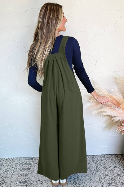Leopard Print Wide Leg Jumpsuit for Women | Stylish Four Leaf Clover Design | Trendy & Comfortable Fit