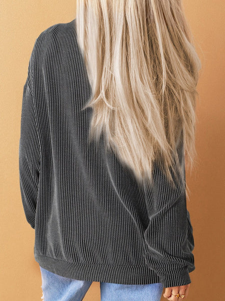 NASHVILLE MUSIC CITY Black Corded Graphic Pullover Sweatshirt