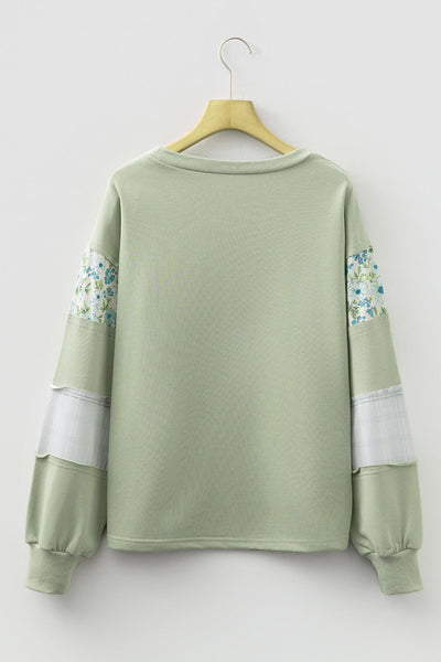 Vibrant Floral Color Block Women's Short Sleeve Blouse - Stylish Casual Top for Summer Outfits and Everyday Wear